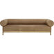 Bromley Rustic Oak / Ludlow Sesame Leather Sofa